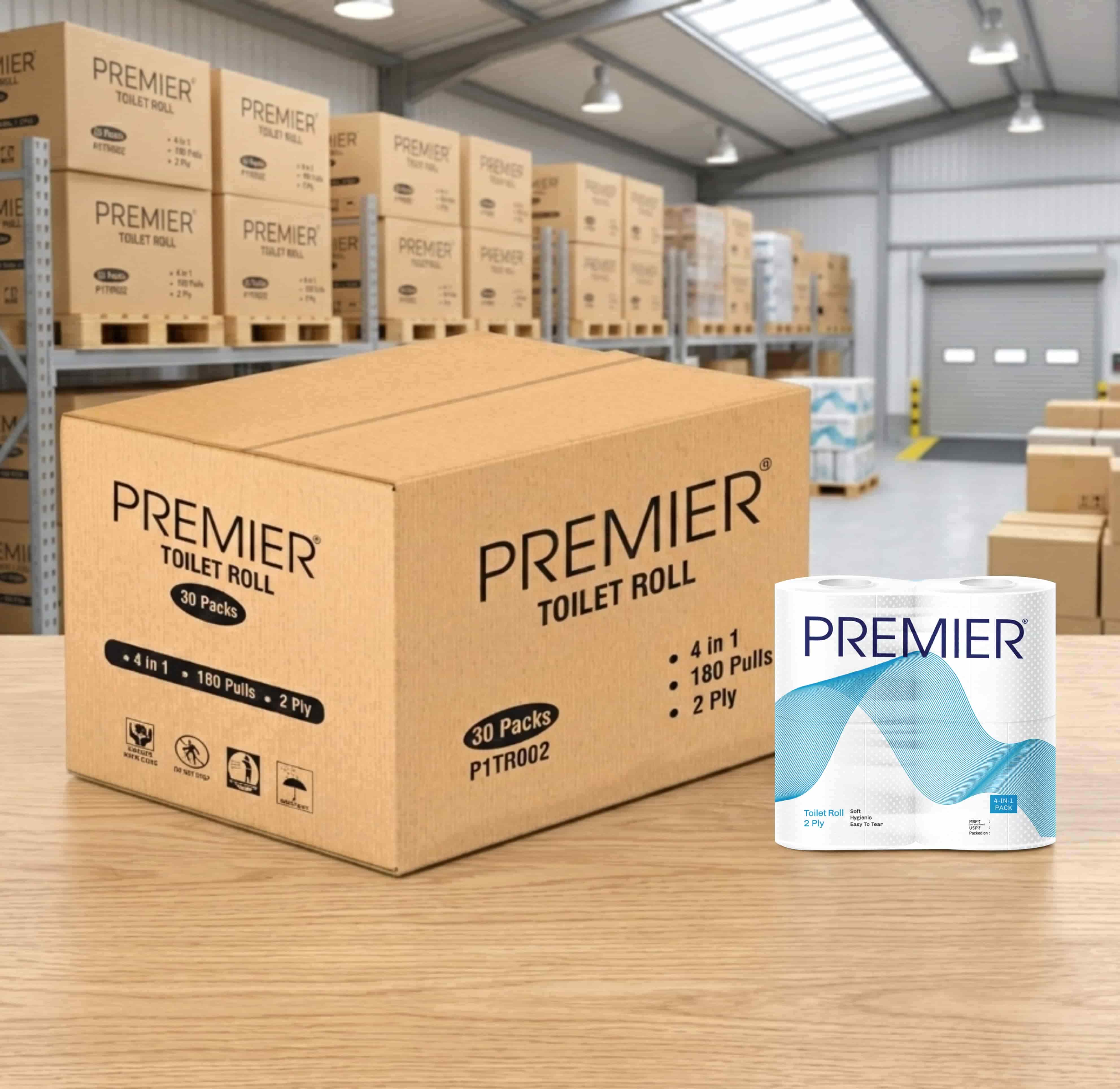 Premier Tissue  Paper TR 180 Pulls 4 x 1